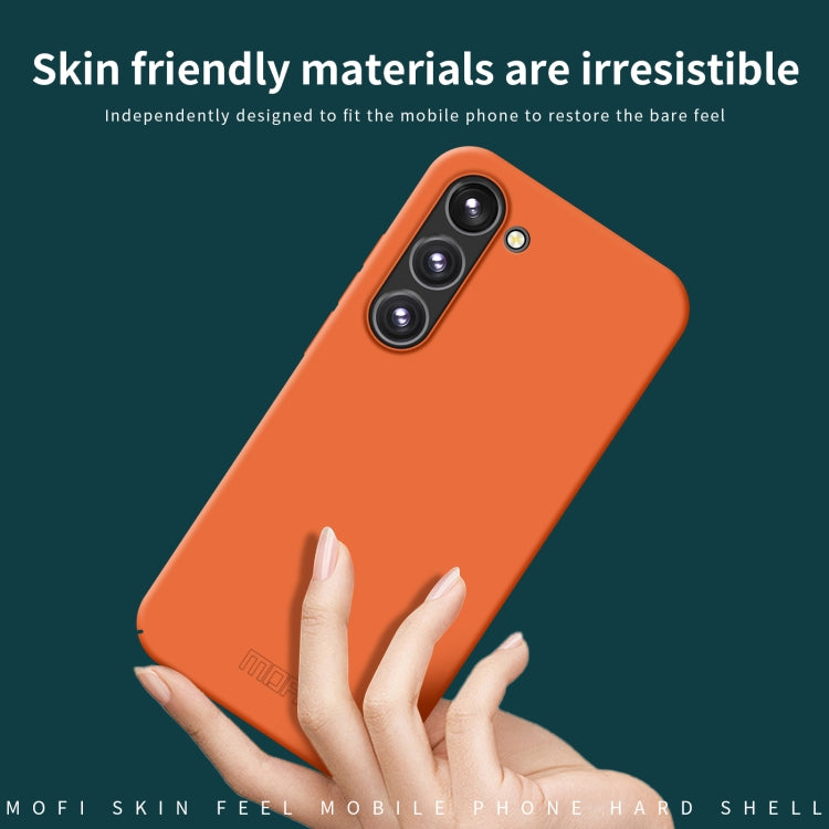 For Samsung Galaxy A54 5G MOFI Qin Series Skin Feel All-inclusive PC Phone Case(Orange) - Galaxy Phone Cases by MOFI | Online Shopping UK | buy2fix