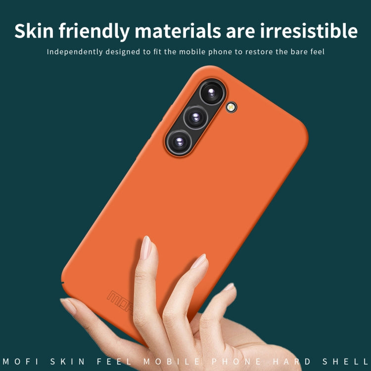 For Samsung Galaxy S24 5G MOFI Qin Series Skin Feel All-inclusive PC Phone Case(Orange) - Galaxy S24 5G Cases by MOFI | Online Shopping UK | buy2fix
