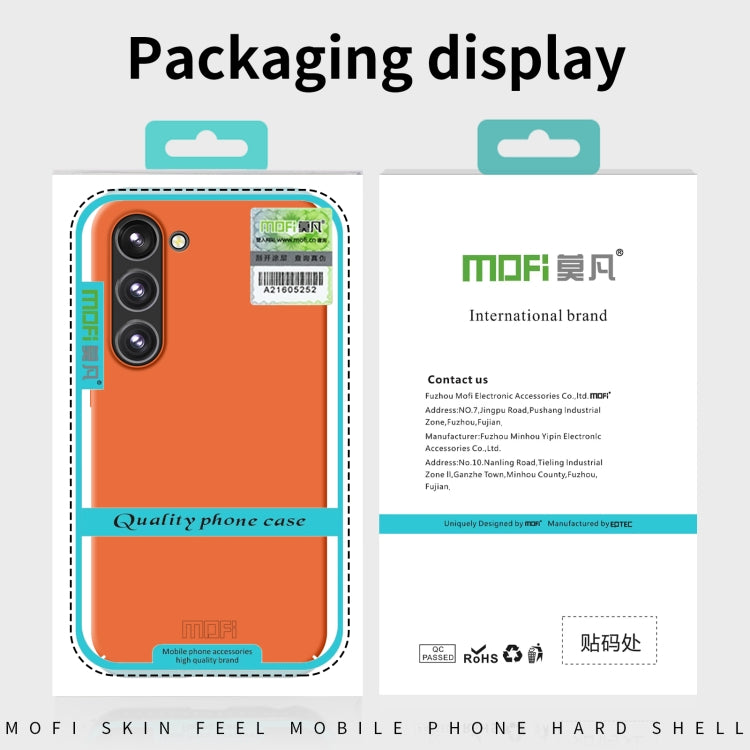 For Samsung Galaxy A34 5G MOFI Qin Series Skin Feel All-inclusive PC Phone Case(Orange) - Galaxy Phone Cases by MOFI | Online Shopping UK | buy2fix