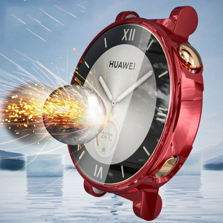 For Huawei Watch GT 4 46mm TPU All-Inclusive Watch Protective Case(Red) - Watch Cases by buy2fix | Online Shopping UK | buy2fix