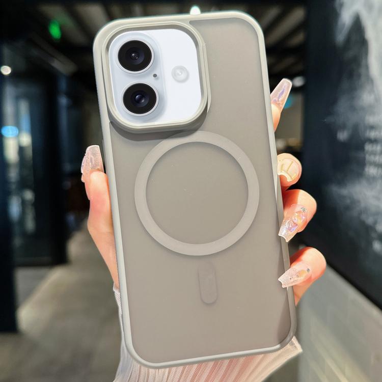 For iPhone 17 Transparent TPU Hybrid PC Magsafe Phone Case(Grey) - iPhone 17 Cases by buy2fix | Online Shopping UK | buy2fix