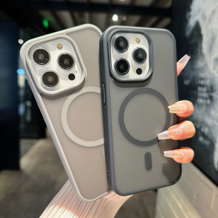 For iPhone Air Transparent TPU Hybrid PC Magsafe Phone Case(White) - iPhone Air Cases by buy2fix | Online Shopping UK | buy2fix