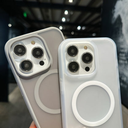 For iPhone 17 Pro Transparent TPU Hybrid PC Magsafe Phone Case(Black) - iPhone 17 Pro Cases by buy2fix | Online Shopping UK | buy2fix