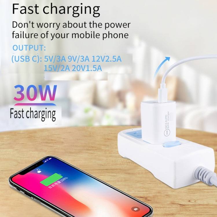 Single Port PD30W USB-C / Type-C Charger, Plug Size:US Plug - USB Charger by buy2fix | Online Shopping UK | buy2fix