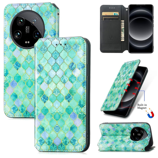 For Xiaomi Redmi A3 CaseNeo Colorful Magnetic Leather Phone Case(Emeralds) - Xiaomi Cases by buy2fix | Online Shopping UK | buy2fix