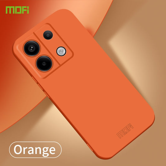 For Xiaomi Redmi Note 13 5G MOFI Qin Series Skin Feel All-inclusive PC Phone Case(Orange) by MOFI