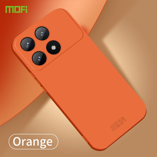 For Xiaomi Redmi K70E MOFI Qin Series Skin Feel All-inclusive PC Phone Case(Orange) by MOFI