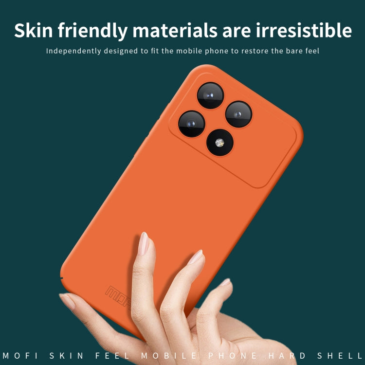 For Xiaomi Redmi K70E MOFI Qin Series Skin Feel All-inclusive PC Phone Case(Orange) - K70E Cases by MOFI | Online Shopping UK | buy2fix