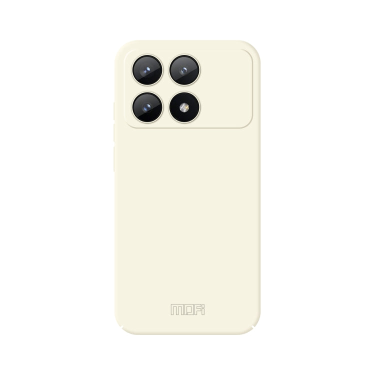For Xiaomi Redmi K70E MOFI Qin Series Skin Feel All-inclusive PC Phone Case(Beige) - K70E Cases by MOFI | Online Shopping UK | buy2fix