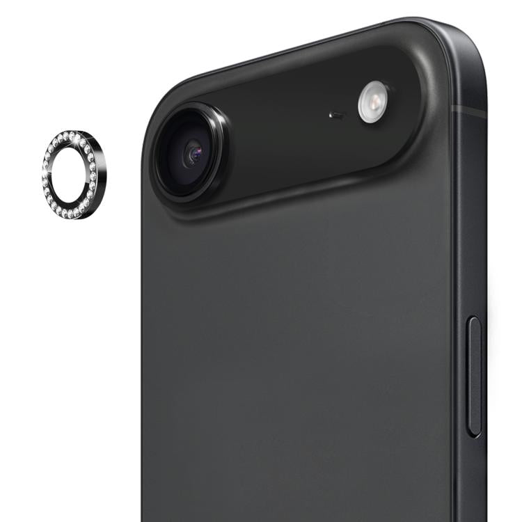 For iPhone 17 Air ENKAY AR Anti-reflection Individual Diamond Ring Camera Lens Glass Full Film(Black) - iPhone 17 Air Tempered Glass by ENKAY | Online Shopping UK | buy2fix