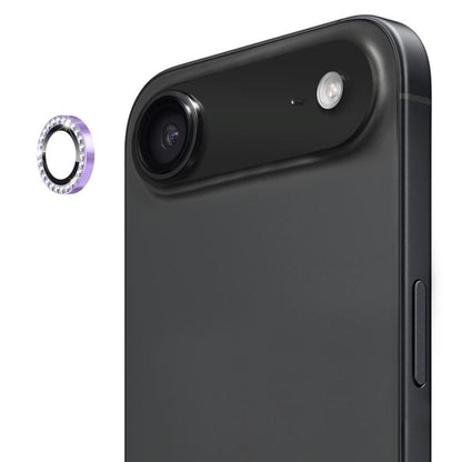 For iPhone 17 Air ENKAY AR Anti-reflection Individual Diamond Ring Camera Lens Glass Full Film(Light Purple) - iPhone 17 Air Tempered Glass by ENKAY | Online Shopping UK | buy2fix