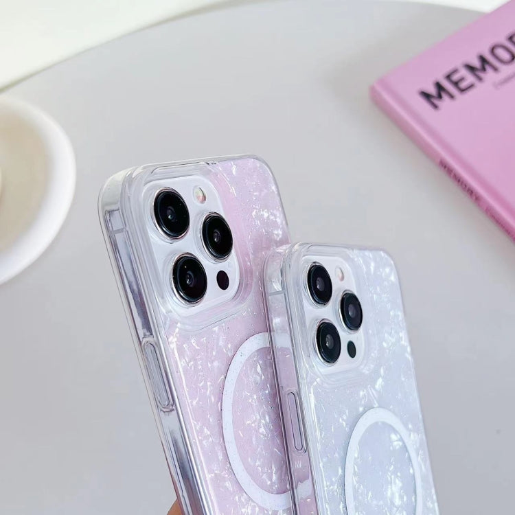 For iPhone 12 / 12 Pro Shell Texture MagSafe TPU Phone Case(Dazzling) - iPhone 12 / 12 Pro Cases by buy2fix | Online Shopping UK | buy2fix