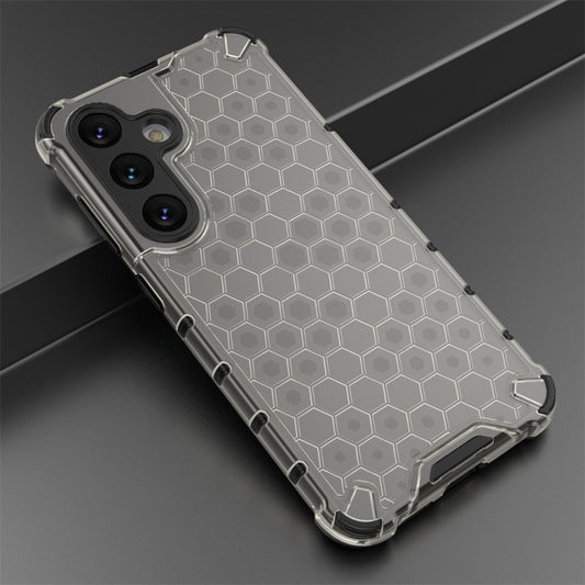For Samsung Galaxy S24 5G Shockproof Honeycomb Phone Case(Black) by buy2fix