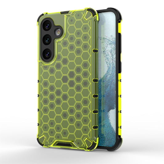 For Samsung Galaxy S24 5G Shockproof Honeycomb Phone Case(Green) - Galaxy S24 5G Cases by buy2fix | Online Shopping UK | buy2fix