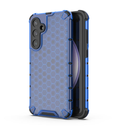 For Samsung Galaxy S23 FE 5G Shockproof Honeycomb Phone Case(Blue) by buy2fix