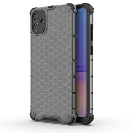 For Samsung Galaxy A05 Shockproof Honeycomb Phone Case(Black)