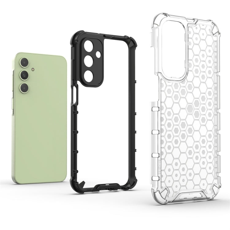 For Samsung Galaxy A25 5G Shockproof Honeycomb Phone Case(Green) - Galaxy Phone Cases by buy2fix | Online Shopping UK | buy2fix