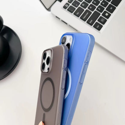 For iPhone 11 Ice Fog MagSafe PC Phone Case(Blue) - iPhone 11 Cases by buy2fix | Online Shopping UK | buy2fix