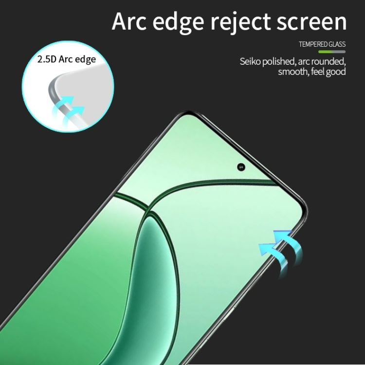 For OPPO A1S MOFI 9H 2.5D Full Screen Tempered Glass Film(Black) - OPPO Tempered Glass by MOFI | Online Shopping UK | buy2fix