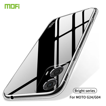 For Motorola Moto G24/G04 MOFI Ming Series Ultra-thin TPU Phone Case(Transparent) - Motorola Cases by MOFI | Online Shopping UK | buy2fix