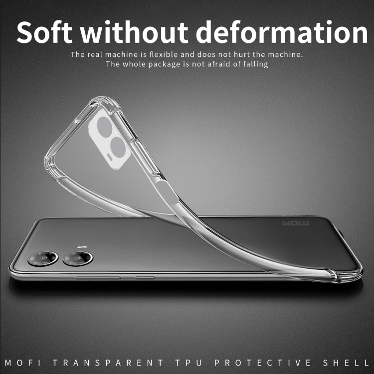 For Motorola Moto G35 MOFI Ming Series Ultra-thin TPU Phone Case(Transparent) - Motorola Cases by MOFI | Online Shopping UK | buy2fix