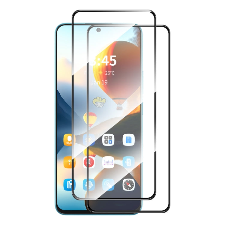 For Google Pixel 9 Pro 2pcs ENKAY Hat-Prince Full Glue High Aluminum-silicon Tempered Glass Film - Google Tempered Glass by ENKAY | Online Shopping UK | buy2fix