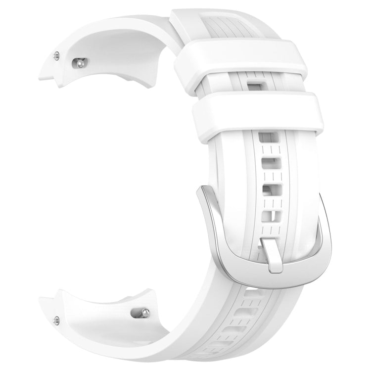 For Amazfit Balance A2286 Vertical Texture Silicone Watch Band(White) - Watch Bands by buy2fix | Online Shopping UK | buy2fix