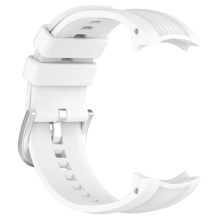 For Amazfit Balance A2286 Vertical Texture Silicone Watch Band(White) - Watch Bands by buy2fix | Online Shopping UK | buy2fix