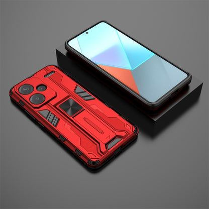 For Redmi Note 13 Pro+ Supersonic Armor PC Hybrid TPU Phone Case(Red) - Note 13 Pro+ Cases by buy2fix | Online Shopping UK | buy2fix