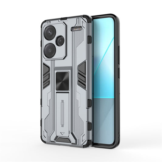 For Redmi Note 13 Pro 5G Supersonic Armor PC Hybrid TPU Phone Case(Grey) - Note 13 Pro Cases by buy2fix | Online Shopping UK | buy2fix