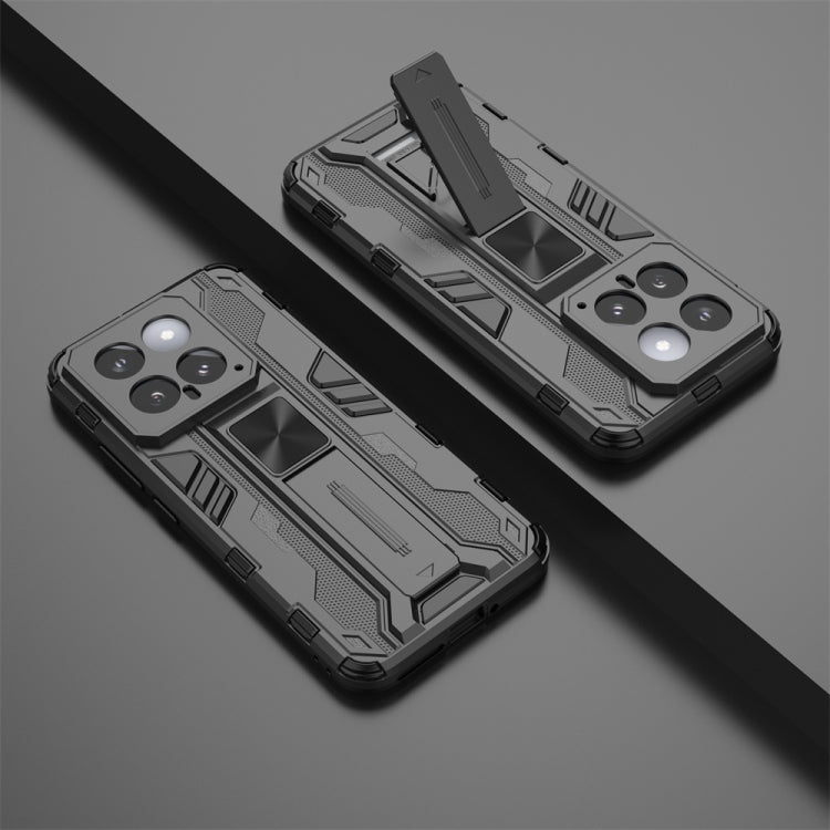 For Xiaomi 14 Supersonic Armor PC Hybrid TPU Phone Case(Black) - 14 Cases by buy2fix | Online Shopping UK | buy2fix