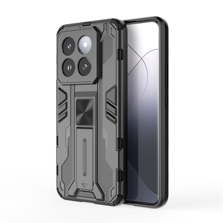 For Xiaomi 14 Pro Supersonic Armor PC Hybrid TPU Phone Case(Black) - 14 Pro Cases by buy2fix | Online Shopping UK | buy2fix