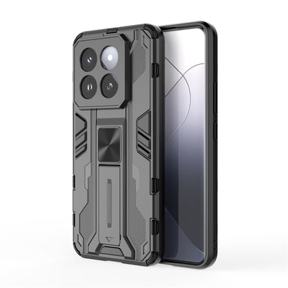 For Xiaomi 14 Pro Supersonic Armor PC Hybrid TPU Phone Case(Black) - 14 Pro Cases by buy2fix | Online Shopping UK | buy2fix