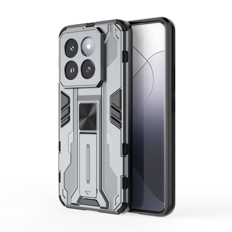 For Xiaomi 14 Pro Supersonic Armor PC Hybrid TPU Phone Case(Grey) by buy2fix