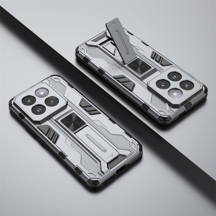 For Xiaomi 14 Pro Supersonic Armor PC Hybrid TPU Phone Case(Grey) by buy2fix