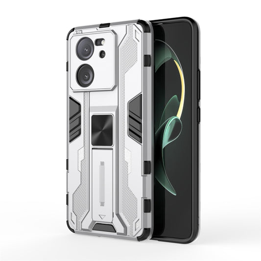 For Xiaomi 13T Supersonic Armor PC Hybrid TPU Phone Case(Silver) - Xiaomi Cases by buy2fix | Online Shopping UK | buy2fix