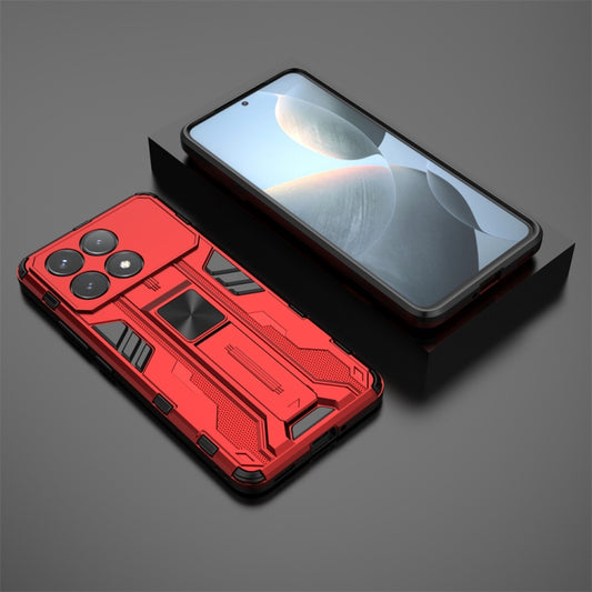 For Redmi K70 Pro Supersonic Armor PC Hybrid TPU Phone Case(Red) by buy2fix