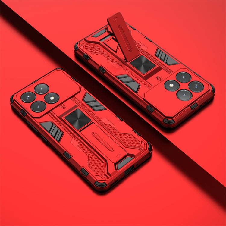 For Redmi K70 Pro Supersonic Armor PC Hybrid TPU Phone Case(Red) - K70 Pro Cases by buy2fix | Online Shopping UK | buy2fix