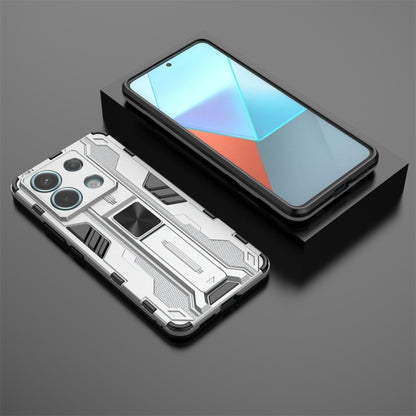 For Xiaomi Poco X6 Supersonic Armor PC Hybrid TPU Phone Case(Silver) - Xiaomi Cases by buy2fix | Online Shopping UK | buy2fix