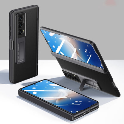 For Honor Magic Vs2 Pioneer Skin-Feel Case-film Integral Hinge Shockproof Phone Case(Black) - Honor Cases by buy2fix | Online Shopping UK | buy2fix