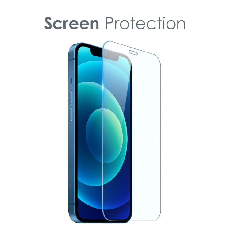 For iPhone 12 NORTHJO 3 in 1 TPU Phone Case with Screen Film and Lens Film(Clear) - iPhone 12 / 12 Pro Cases by NORTHJO | Online Shopping UK | buy2fix