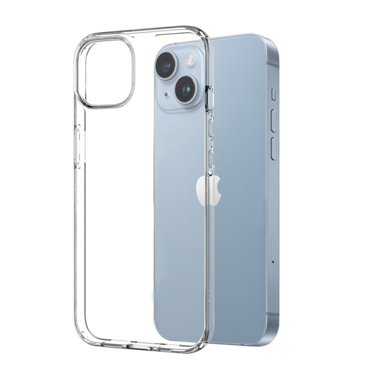 For iPhone 14 NORTHJO 3 in 1 TPU Phone Case with Screen Film and Lens Film(Clear) - iPhone 14 Cases by NORTHJO | Online Shopping UK | buy2fix