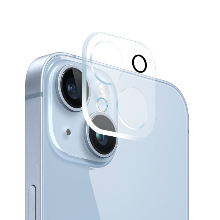 For iPhone 14 Plus NORTHJO 3 in 1 TPU Phone Case with Screen Film and Lens Film(Clear) - iPhone 14 Plus Cases by NORTHJO | Online Shopping UK | buy2fix