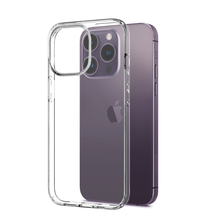 For iPhone 14 Pro Max NORTHJO 3 in 1 TPU Phone Case with Screen Film and Lens Film(Clear) - iPhone 14 Pro Max Cases by NORTHJO | Online Shopping UK | buy2fix