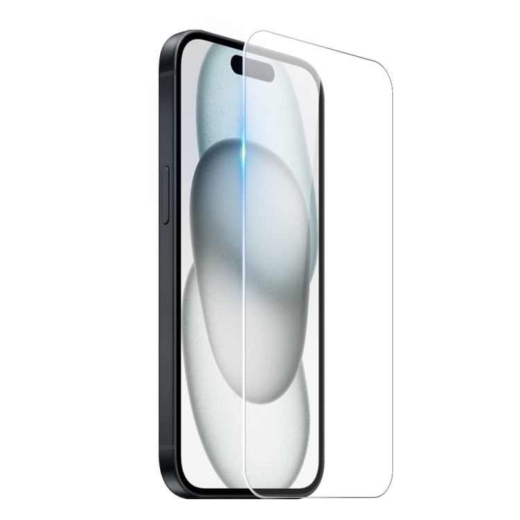 For iPhone 15 NORTHJO 3 in 1 TPU Phone Case with Screen Film and Lens Film(Clear) - iPhone 15 Tempered Glass by NORTHJO | Online Shopping UK | buy2fix