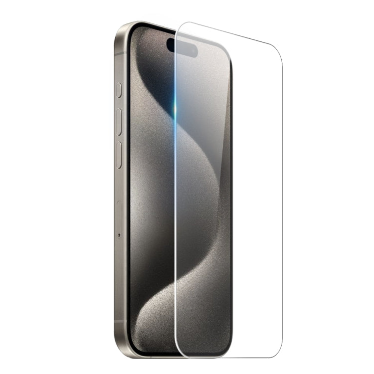 For iPhone 15 Pro NORTHJO 3 in 1 TPU Phone Case with Screen Film and Lens Film(Clear) - iPhone 15 Pro Cases by NORTHJO | Online Shopping UK | buy2fix