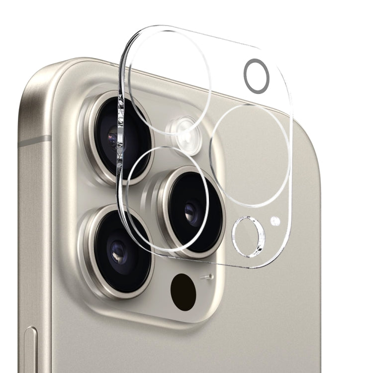 For iPhone 15 Pro NORTHJO 3 in 1 TPU Phone Case with Screen Film and Lens Film(Clear) - iPhone 15 Pro Cases by NORTHJO | Online Shopping UK | buy2fix