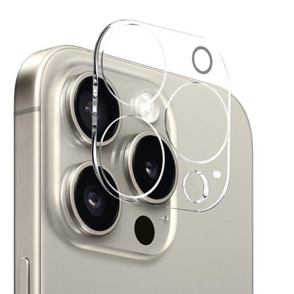 For iPhone 15 Pro NORTHJO 3 in 1 TPU Phone Case with Screen Film and Lens Film(Clear) - iPhone 15 Pro Cases by NORTHJO | Online Shopping UK | buy2fix