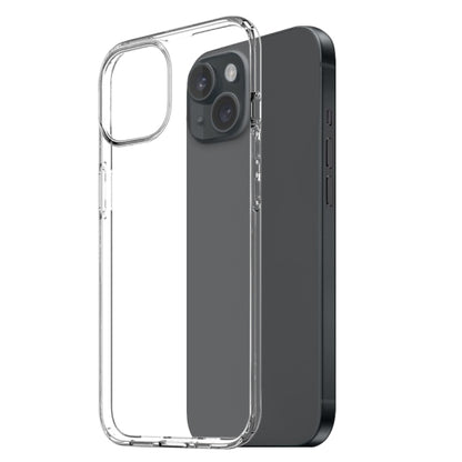 For iPhone 15 Plus NORTHJO 3 in 1 TPU Phone Case with Screen Film and Lens Film(Clear) - iPhone 15 Plus Cases by NORTHJO | Online Shopping UK | buy2fix