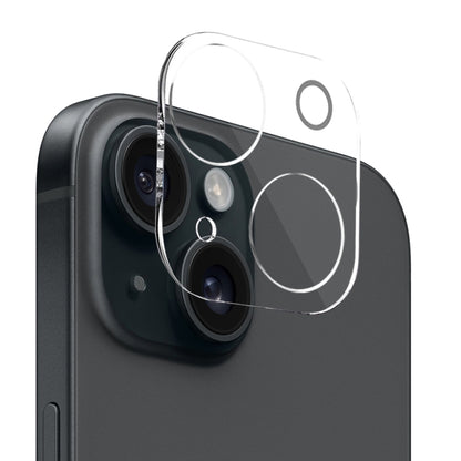 For iPhone 15 Plus NORTHJO 3 in 1 TPU Phone Case with Screen Film and Lens Film(Clear) - iPhone 15 Plus Cases by NORTHJO | Online Shopping UK | buy2fix